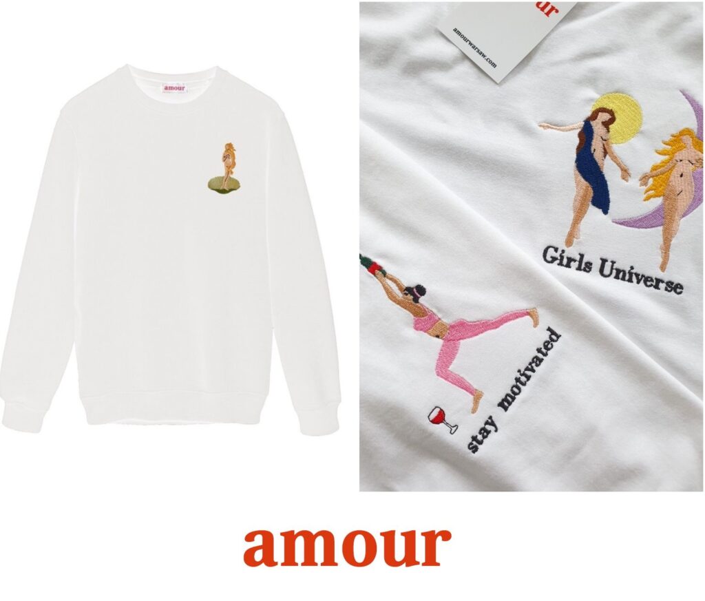 polskie marki feministyczne t-shirty amour