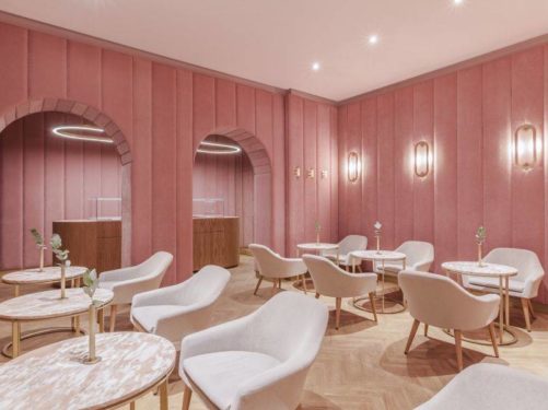 Kawiarnie i restauracje w kolorze Millennial Pink